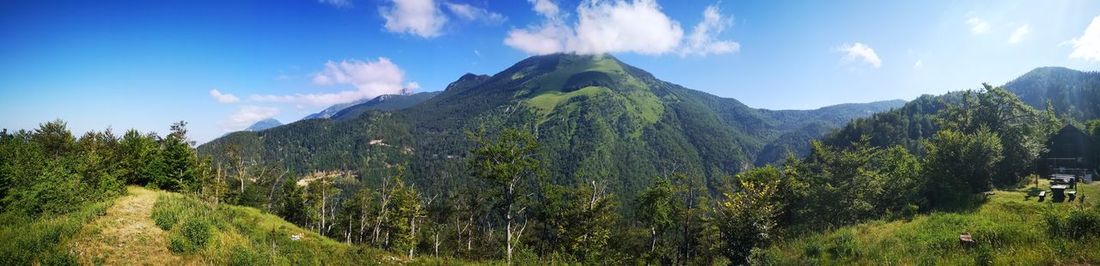 Panoramic view of landscape against sky