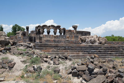 Old ruins against sky