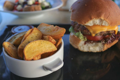 Close-up of food in plate