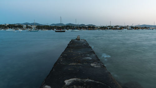 With a view of the boats in portocolom