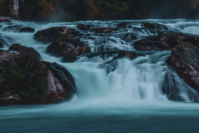 Panoramic view of the rhine falls, switzerland