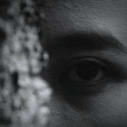 Close-up portrait of man