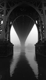 View of bridge over river