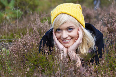 Portrait of a smiling young woman