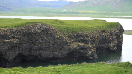 Scenic view of sea and rocks