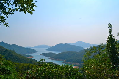 Scenic view of archipelago in hong kong