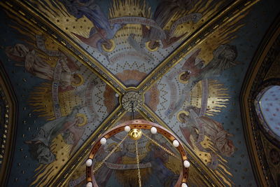 Low angle view of ceiling