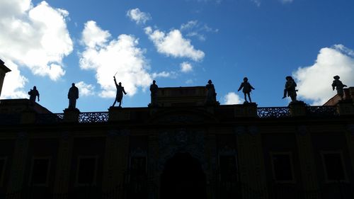 Low angle view of built structure against the sky