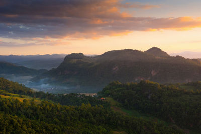 Mist at morning, baan jabo viewpoint. mae hong son, one of the most amazing mist in thailand.