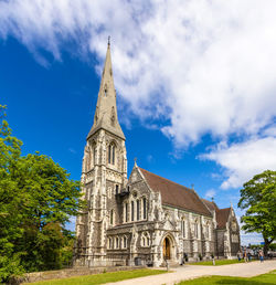 Low angle view of historical building against sky