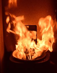 Close-up of fire