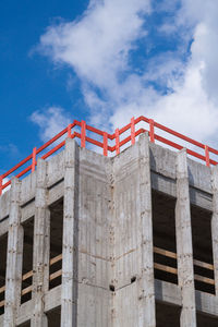 Low angle view of built structure against sky