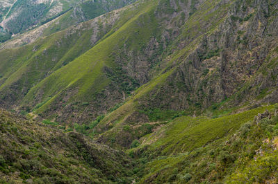 High angle view of valley