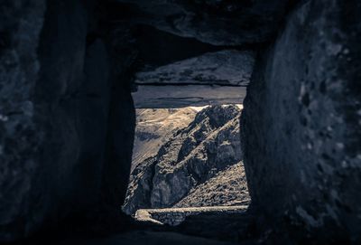 Scenic view of cave