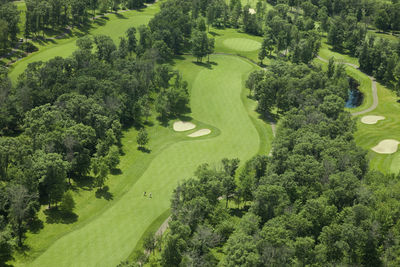 High angle view of landscape