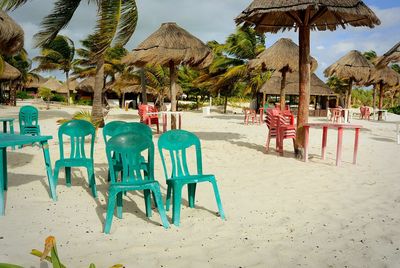 Tourists on beach