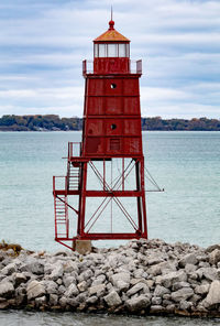 Lighthouse at seaside