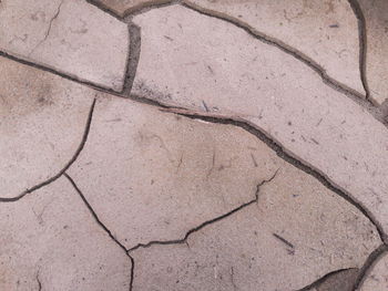 Full frame shot of cracked land