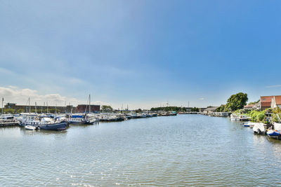 Boats in harbor