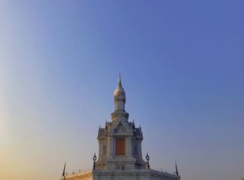 Low angle view of building against clear sky