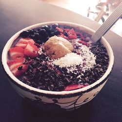 Close-up of food in bowl