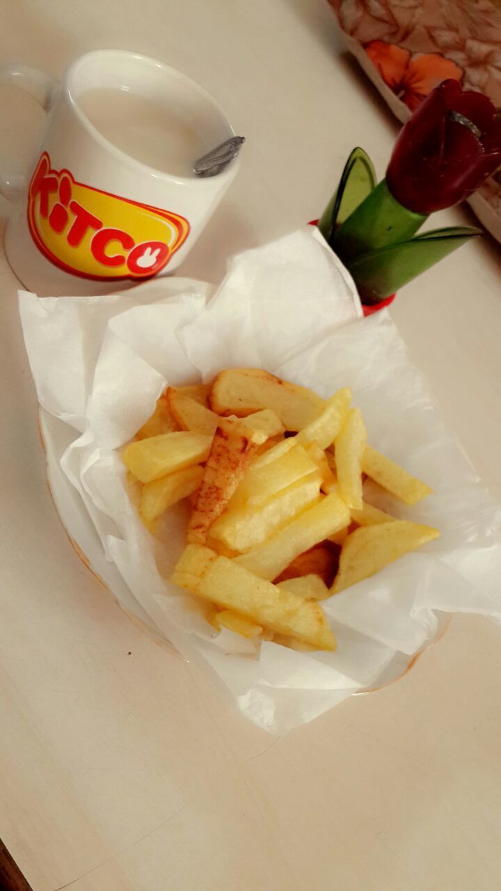 indoors, food and drink, food, freshness, plate, ready-to-eat, table, still life, high angle view, unhealthy eating, indulgence, breakfast, serving size, fork, bread, close-up, meal, slice, french fries