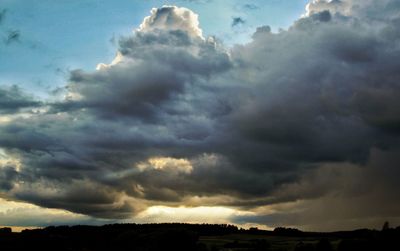 Scenic view of dramatic sky