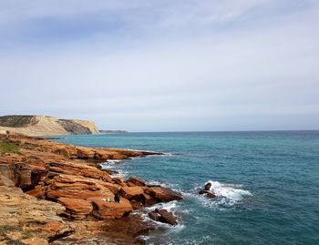 Scenic view of sea against sky