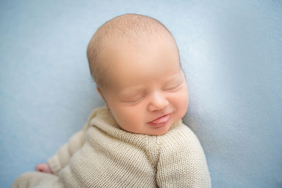 Close-up of cute baby girl