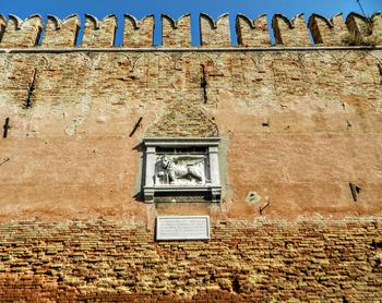 Low angle view of old building