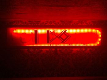 Close-up of red light