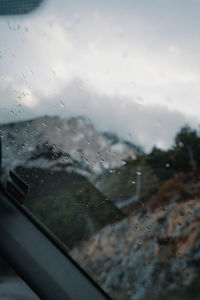 Raindrops on glass window