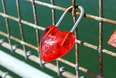 Close-up of chain link fence