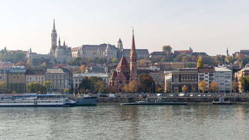 View of buildings at waterfront