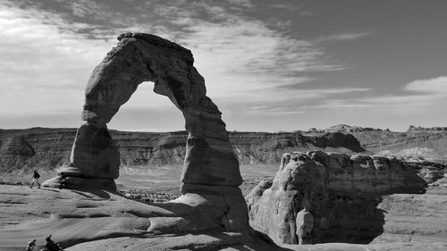 Rock formations against sky