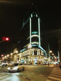 City street at night