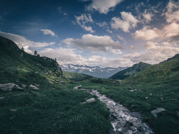 Scenic view of landscape against sky