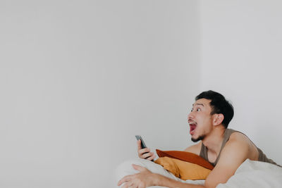 Young woman using mobile phone