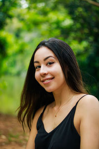 Portrait of smiling young woman