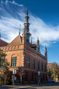 Exterior of building against sky in city