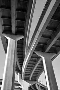 Low angle view of bridge in building