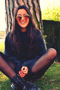 Portrait of young woman