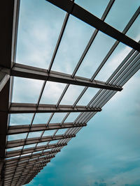 Low angle view of bridge against sky