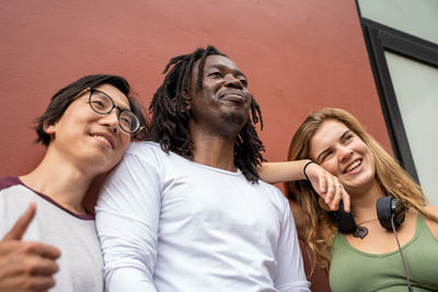 Portrait of a smiling young couple