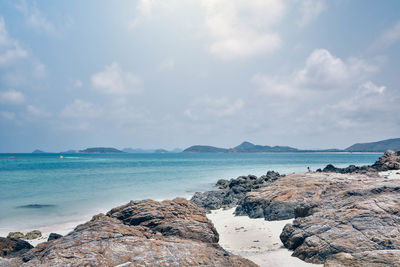 Scenic view of sea against sky