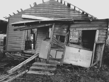 Low angle view of old building