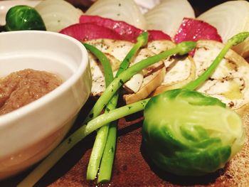 Close-up of vegetables in bowl