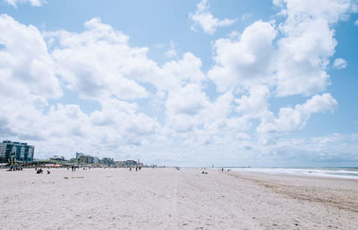 Panoramic view of beach against sky