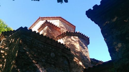 Low angle view of castle against sky