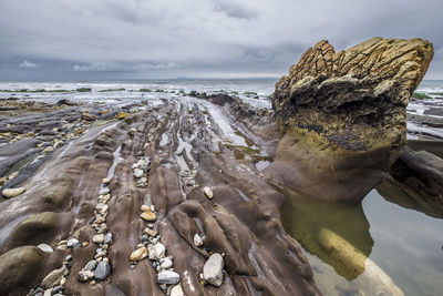 Panoramic view of sea against sky